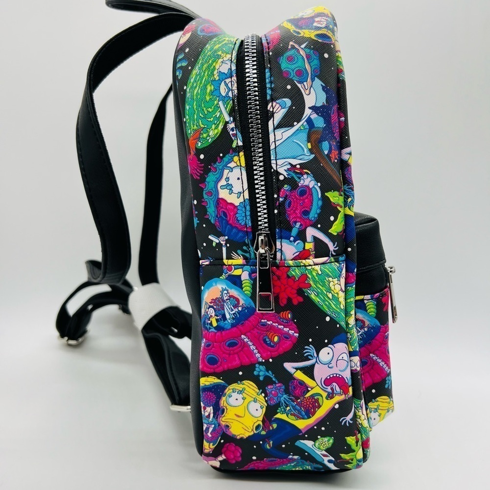 Rick And Morty By Bioworld Colorful Backpack Nwot - image 5
